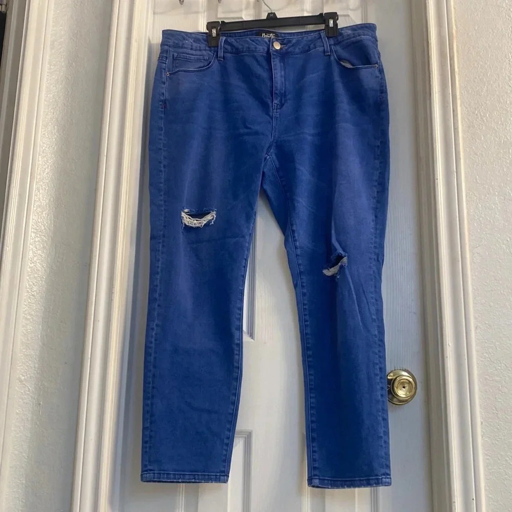 Nanette Lepore «Caitlin Girlfriend Jeans 95% cotton Size 20w